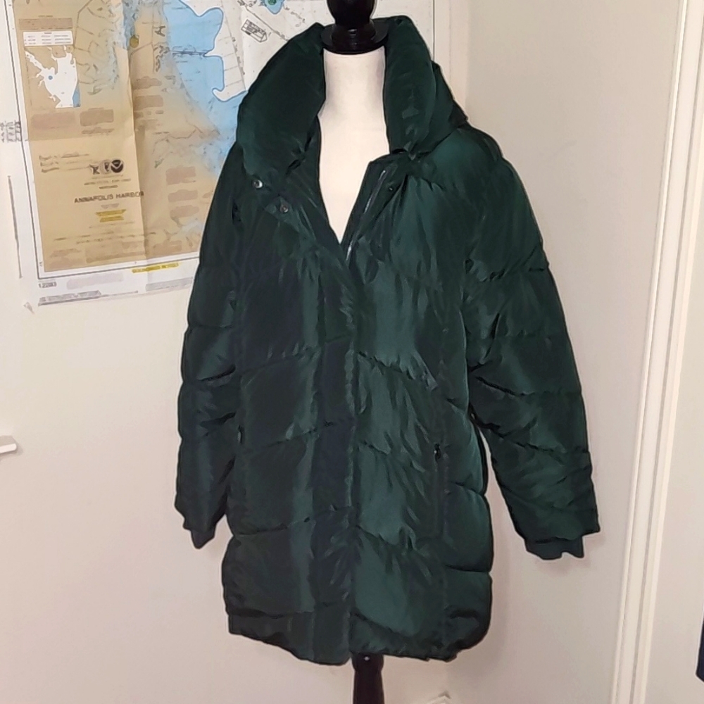 NWOT "STEVE MADDEN" GREEN PUFFER JACKET SZ XL